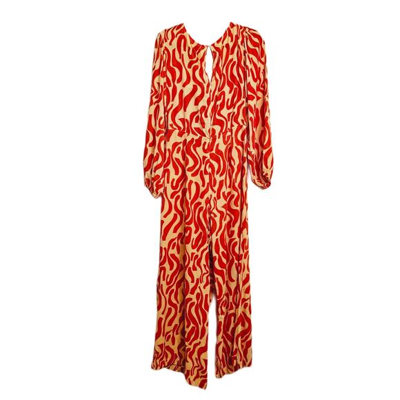 NWT Faithfull the Brand Anthropologie Athena Jumpsuit La Cateau Print $249 Med - Picture 3 of 9